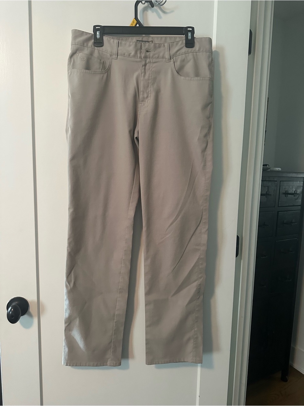 Peter Millar Men's Khaki Straight-Leg Pants - 33x32
